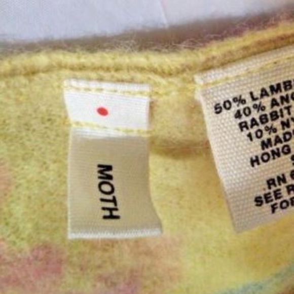 Moth Anthropologie Angora Lambswool Cardigan Small - Picture 8 of 8